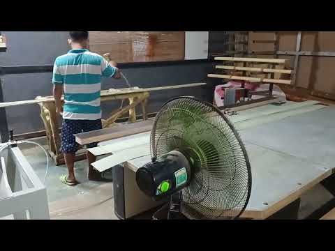 Máy uốn ép bo cạnh cong tấm laminnate - HPL