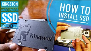 Kingston A400 240 GB SSD Unboxing & Installation On HP Laptop | How To Install SSD On Laptop