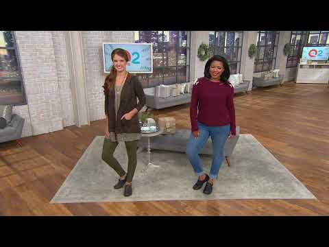 Clarks Unstructured Leather Slip-on Shoes - Un.Loop on QVC