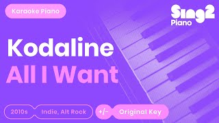 All I Want (Piano Karaoke Instrumental) Kodaline