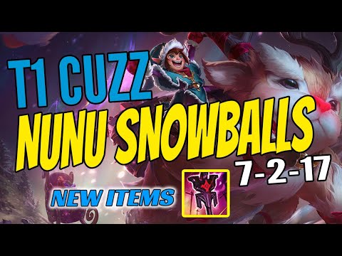 T1 Cuzz Plays NUNU Jungle vs Graves - Challenger Gameplay - New Items Season 11 - Imperial Mandate