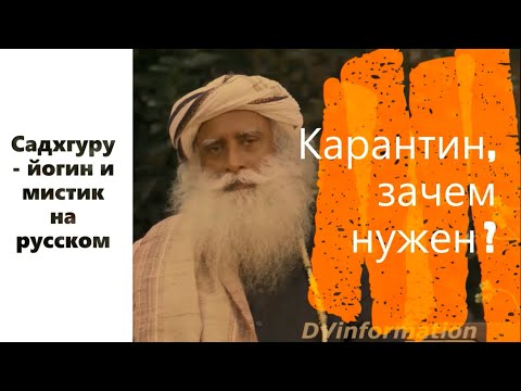 Карантин, зачем он нужен ? Садхгуру - мистик и йогин на русском.