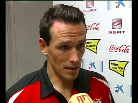 Trochowski zona mixta (08.08.12) Sevilla FC