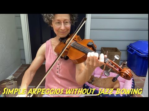 A Minor Swing progressive (arpeggio) improvisation - Miss Moonshine’s week 4 jazz fiddle w/ Karen