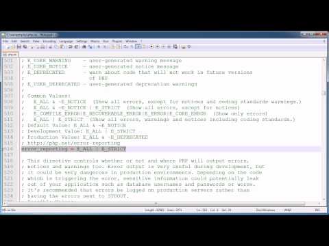 PHP Tips Error Reporting