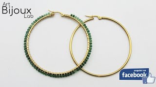 Orecchini a Cerchio con Pietra Dura #CREAINSIEMEANOI