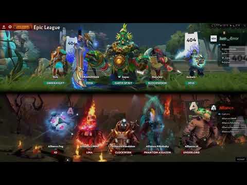Alliance vs Just Error - Amazing Game Group Stage - EPIC LEAGUE 2020 DOTA 2