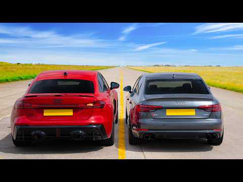NEW Audi RS5 v TUNED Audi S4 DRAG RACE