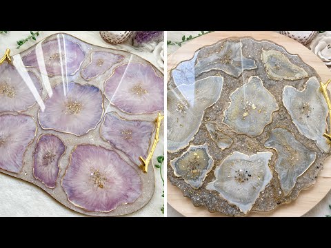 Gorgeous 3D Flower Resin Tray Resin Art Tutorial