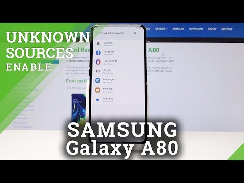 How to Enable Unknown Sources in SAMSUNG Galaxy A80 - Allow App Installation