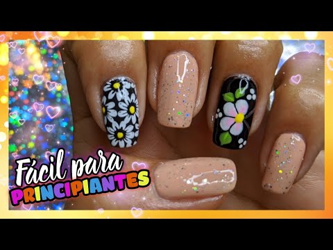 DECORACIÓN DE UÑAS Margaritas y FLOR BLANCA | FLOWER and MARGARITAS NAILART  ♥ NailArt By Andy