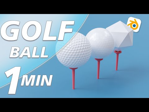 Blender 3D Golf Ball How to Quickly Create a Realistic Golf Ball in Blender
