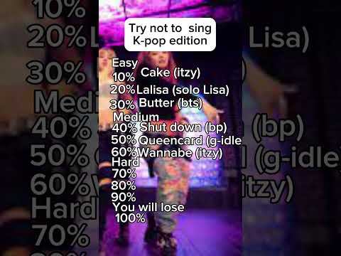 Try not to sing k-pop edition #kpop #blackpink #bts #itzy #gidle #newjeans