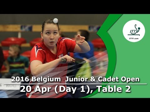 2016 Belgium Junior & Cadet Open - Day 1 LIVE (TABLE 2)
