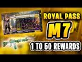 M7 ROYAL PASS 1 TO 50 RP REWARDS | M7 ROYAL PASS | M7 & M8 RP Leaks | PUBG MOBILE