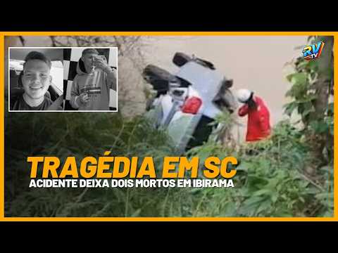 (( TRAGÉDIA EM SC )) Carro cai em rio MATANDO DOIS JOVENS em Ibirama SC
