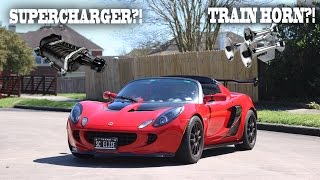 Supercharged Lotus Elise WITH A TRAIN HORN!