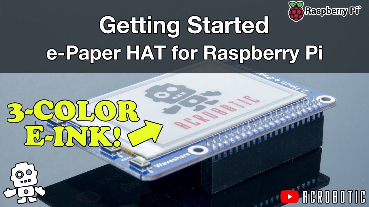 Getting Started | e-Paper/e-Ink HAT for Raspberry Pi | DIS-00006