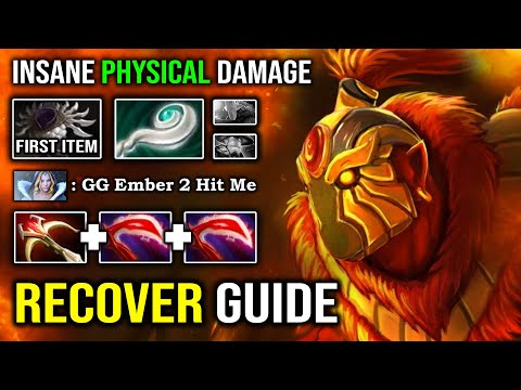 FEED EARLY NOT A  PROBLEM Recovery God 1st Item Blade Mail with Physical Ember Spirit Build DotA 2