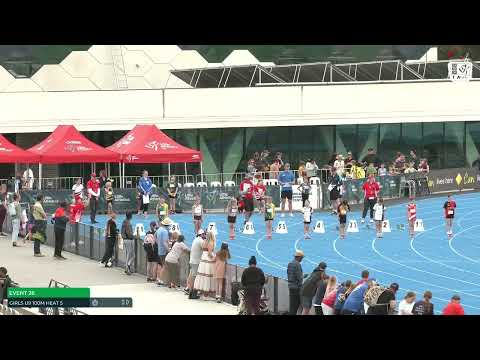 U9 Girls 100m Heat 5: 2022-23 State Combined Events Championships - Saturday