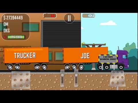 Trucker Joe transported on a new truck boards for the construction of houses for the rest