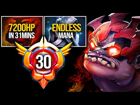 GRANDMASTER PUDGE OFFLANE - 7200HP IN 31MINS | ENDLESS MANA W/ ETERNAL SHROUD BUILD | Pudge Official