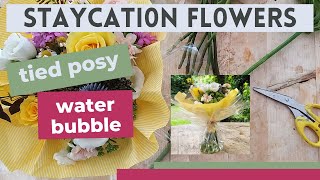 Staycation flowers | tied posy