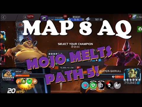 Mojo Melts Path 5 in AQ Map 8 | Marvel Contest of Champions
