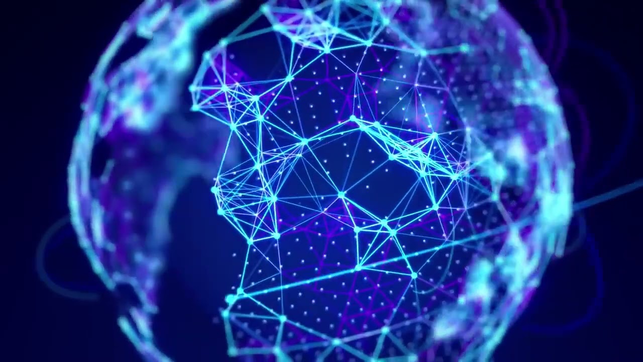 AI Digital Brain Loop | Futuristic Neural Network Animation