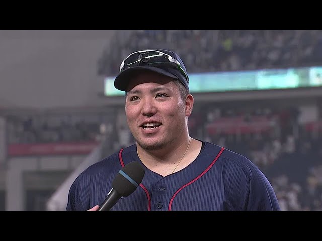 ライオンズ・山川選手ヒーローインタビュー 2018/9/22 M-L