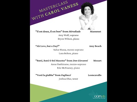 Masterclass with Carol Vaness