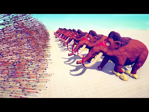 10x MAMMOTH vs EVERY GOD - Totally Accurate Battle Simulator TABS