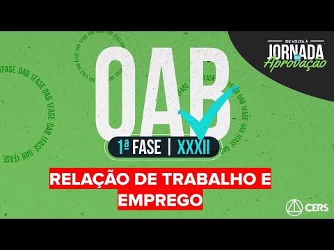 Relação de Trabalho e Emprego | Prof. Rogério Renzetti