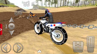 Extreme Motor Dirt Police Bike at mud offroad #1 - Offroad Outlaws Best Bike Game Android Gameplay
