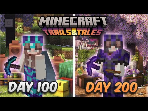 I survived 200 days in Minecraft 1.20 🌸
