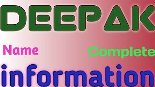 Deepak Name Meaning Deepak Name Full Details | Deepak Naam Ki Rashi | The Secret of Name