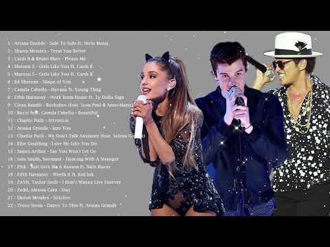 Música en Inglés 2019 ✬ Bruno Mars,Ariana Grande, Shawn Mendes, ZAYN, ✬ Mix Pop En Ingles 2019