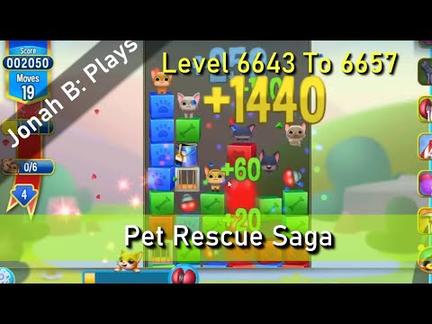 Pet Rescue Saga Level 6643 To 6657