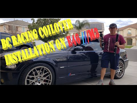 BC Racing Coilover BR Series installed on E46 M3.