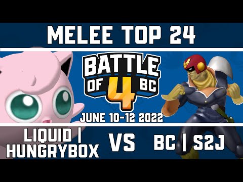 Liquid | Hungrybox vs bc | S2J - Melee Singles Top 24 - Battle of BC 4