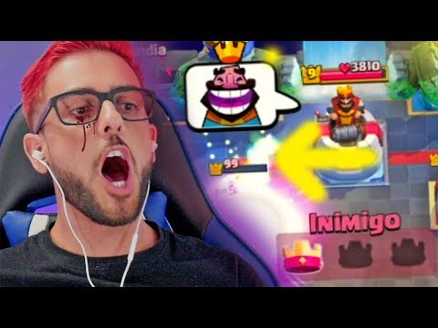 PASSEI MAL! TETO PRETO DEPOIS DO RAGE NO CLASH ROYALE