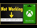 How to Fix Issues With Xbox Gift Card Codes | not working error, wasn't found, already been redeemed