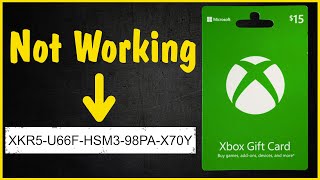 How to Fix Issues With Xbox Gift Card Codes | not working error, wasn