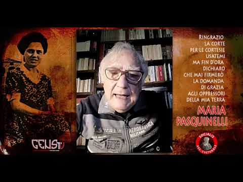 GensTv Prof Roberto Mancini - Comunicato e il ricordo di Maria Pasquinelli