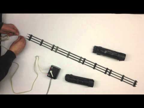 How to hook up wire the old timey 3 rail toy trains