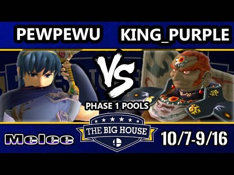 TBH6 SSBM - CLG | PewPewU (Marth) Vs. King_Purple (Ganondorf) - Smash Melee Pools