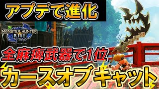 麻痺武器の中でトップの属性値を持つ大剣「カースオブキャット」の装備が進化しました【モンスターハンターライズ】