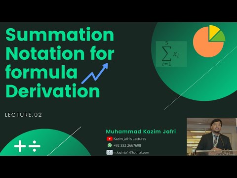 Summation Formulas and Sigma Notation