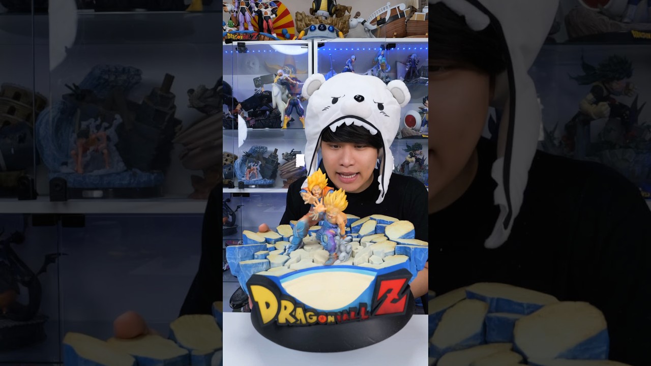 100均にある物だけで親子かめはめ波ジオラマ作ってみた！#ドラゴンボール #dragonball