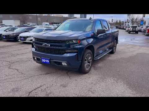 2019 Chevrolet Silverado 1500 Crew Cab Short Box 4-Wheel Drive RST in Blue for sale at Pine Tree Ford in Woodbridge, ON